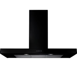 RANGEMASTER Flat 90 Chimney Cooker Hood - Black